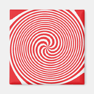 Optische Illusie Abstract Patroon Magneet