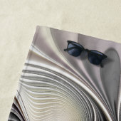 Optische Illusie Abstracte 3D Fractal Dieptenaam Strandlaken (In situ)