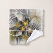 Optische illusie Abstracte 3D fractal met diepte Bad Handdoek (Wasdoekje)