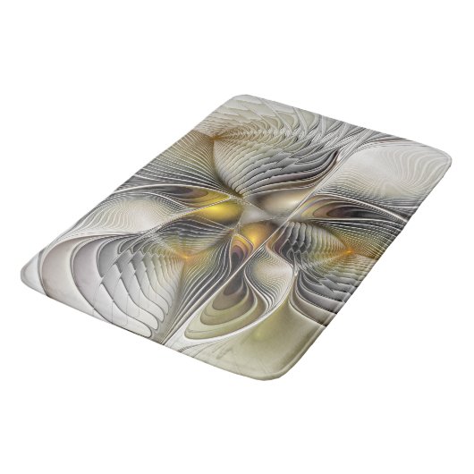 Optische illusie Abstracte 3D fractal met diepte Badmat (Gekanteld)