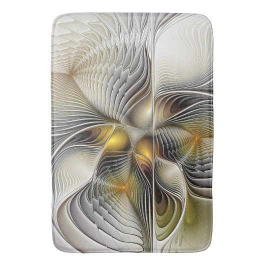 Optische illusie Abstracte 3D fractal met diepte Badmat (Voorkant Verticaal)