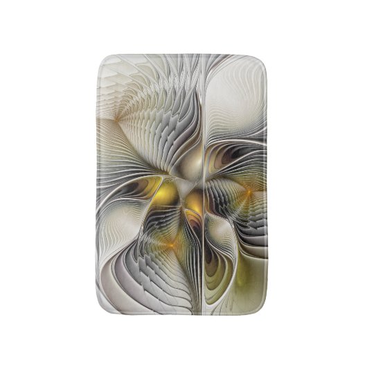 Optische illusie Abstracte 3D fractal met diepte Badmat (Voorkant Verticaal)