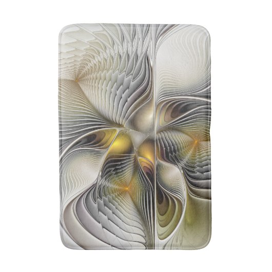 Optische illusie Abstracte 3D fractal met diepte Badmat (Voorkant Verticaal)