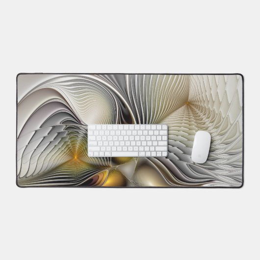 Optische illusie Abstracte 3D fractal met diepte Bureaumat (Keyboard & Muis)