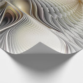 Optische illusie Abstracte 3D fractal met diepte Cadeaupapier (Hoek)