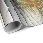 Optische illusie Abstracte 3D fractal met diepte Cadeaupapier (Rol Hoek)