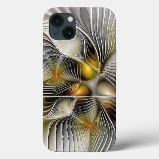 Optische illusie Abstracte 3D fractal met diepte Case-Mate iPhone Case (Achterkant)