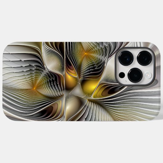Optische illusie Abstracte 3D fractal met diepte Case-Mate iPhone Case (Achterkant (horizontaal))