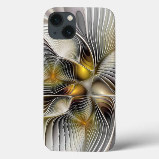 Optische illusie Abstracte 3D fractal met diepte Case-Mate iPhone Case (Achterkant)