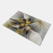 Optische illusie Abstracte 3D fractal met diepte Deurmat (Schuin)