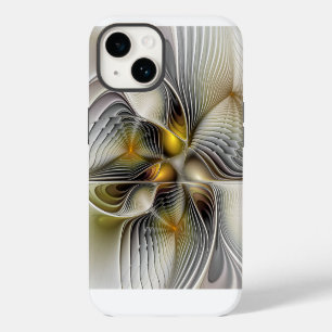 Optische Illusie Abstracte 3D Fractal Met Diepte iPhone 14 Hoesje