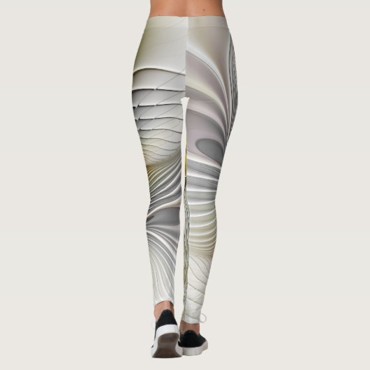 Optische illusie Abstracte 3D fractal met diepte Leggings (Achterkant)