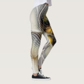 Optische illusie Abstracte 3D fractal met diepte Leggings (Rechts)
