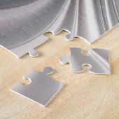 Optische illusie Abstracte 3D fractal met diepte Legpuzzel (Zijkant)