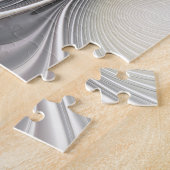 Optische illusie Abstracte 3D fractal met diepte Legpuzzel (Zijkant)