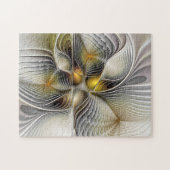 Optische illusie Abstracte 3D fractal met diepte Legpuzzel (Horizontaal)