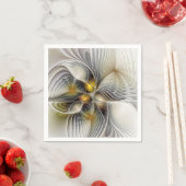 Optische illusie Abstracte 3D fractal met diepte Servet (Insitu)