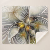 Optische illusie Abstracte 3D fractal met diepte Sherpa Deken (Voorkant (horizontaal))