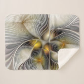 Optische illusie Abstracte 3D fractal met diepte Sherpa Deken (Voorkant (horizontaal))