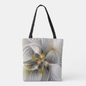 Optische illusie Abstracte 3D fractal met diepte Tote Bag (Achterkant)