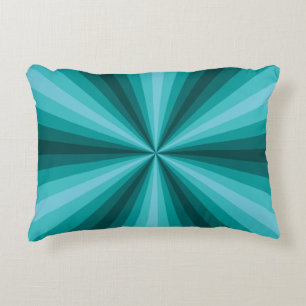 Optische Illusie Aqua Accentkussen Decoratief Kussen