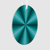 Optische illusie Aqua Acryl Ornament (voorkant)