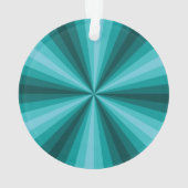 Optische illusie Aqua Acryl Ornament (achterkant)