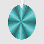 Optische illusie Aqua Acryl Ornament (voorkant)