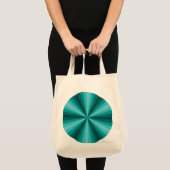 Optische illusie Aqua Canvas tas (Voorkant (product))