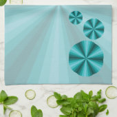 Optische Illusie Aqua Handdoek (Gevouwen)
