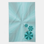 Optische Illusie Aqua Handdoek (Verticaal)