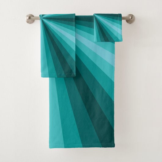 Optische illusie Aqua-handdoekset Bad Handdoek (Insitu)