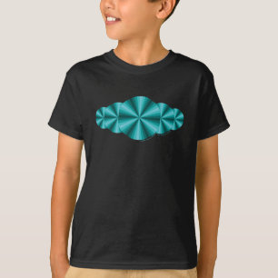Optische illusie Aqua Kind en donkerder Baby Shirt