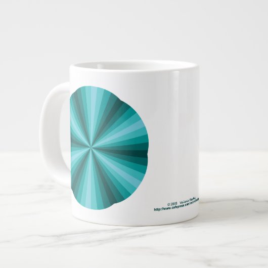Optische illusie Aqua Mok (Links)