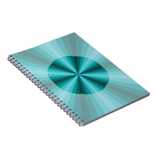 Optische Illusie Aqua Notitieboek (Rechterzijde)