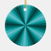 Optische illusie Aqua Ornament (Voorkant)