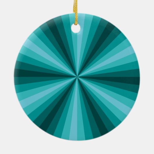 Optische illusie Aqua Ornament (Achterkant)