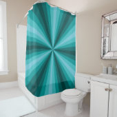 Optische illusie Aqua Shower Curtain Douchegordijn (In situ)