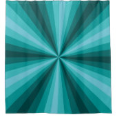 Optische illusie Aqua Shower Curtain Douchegordijn (Voorkant)