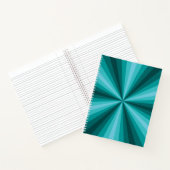 Optische Illusie Aqua Spiraal Notebook Notitieboek (Binnen)