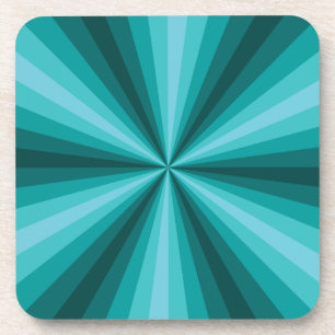 Optische illusie Aqua Square Onderzetter