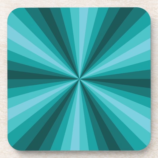 Optische illusie Aqua Square Onderzetter (Voorkant)