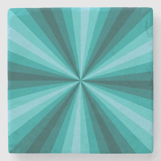 Optische Illusie Aqua Stenen Onderzetter (Voorkant)