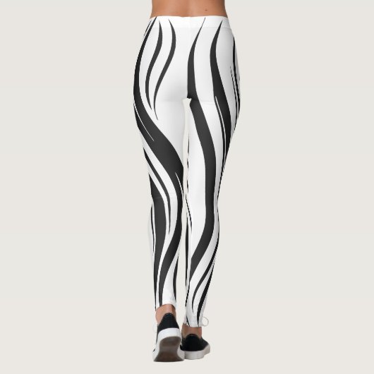 Optische illusie avy gestreepte Leggings (Achterkant)
