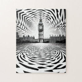 Optische illusie Big Ben puzzel