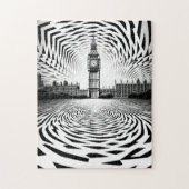 Optische illusie Big Ben puzzel Legpuzzel (Verticaal)