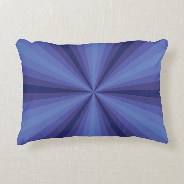 Optische illusie blauw Accent Pillow Decoratief Kussen (Voorkant)