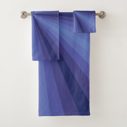 Optische Illusie Blauw Badkamer Handdoek Set (Insitu)