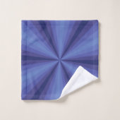 Optische Illusie Blauw Badkamer Handdoek Set (Wasdoekje)