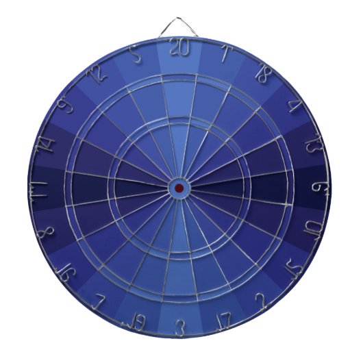 Optische illusie blauw kunstbord dartbord (Voorkant)